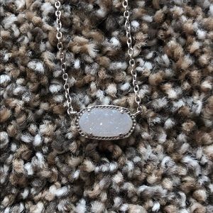 NWOT Kendra Scott White Elisa Drusy necklace